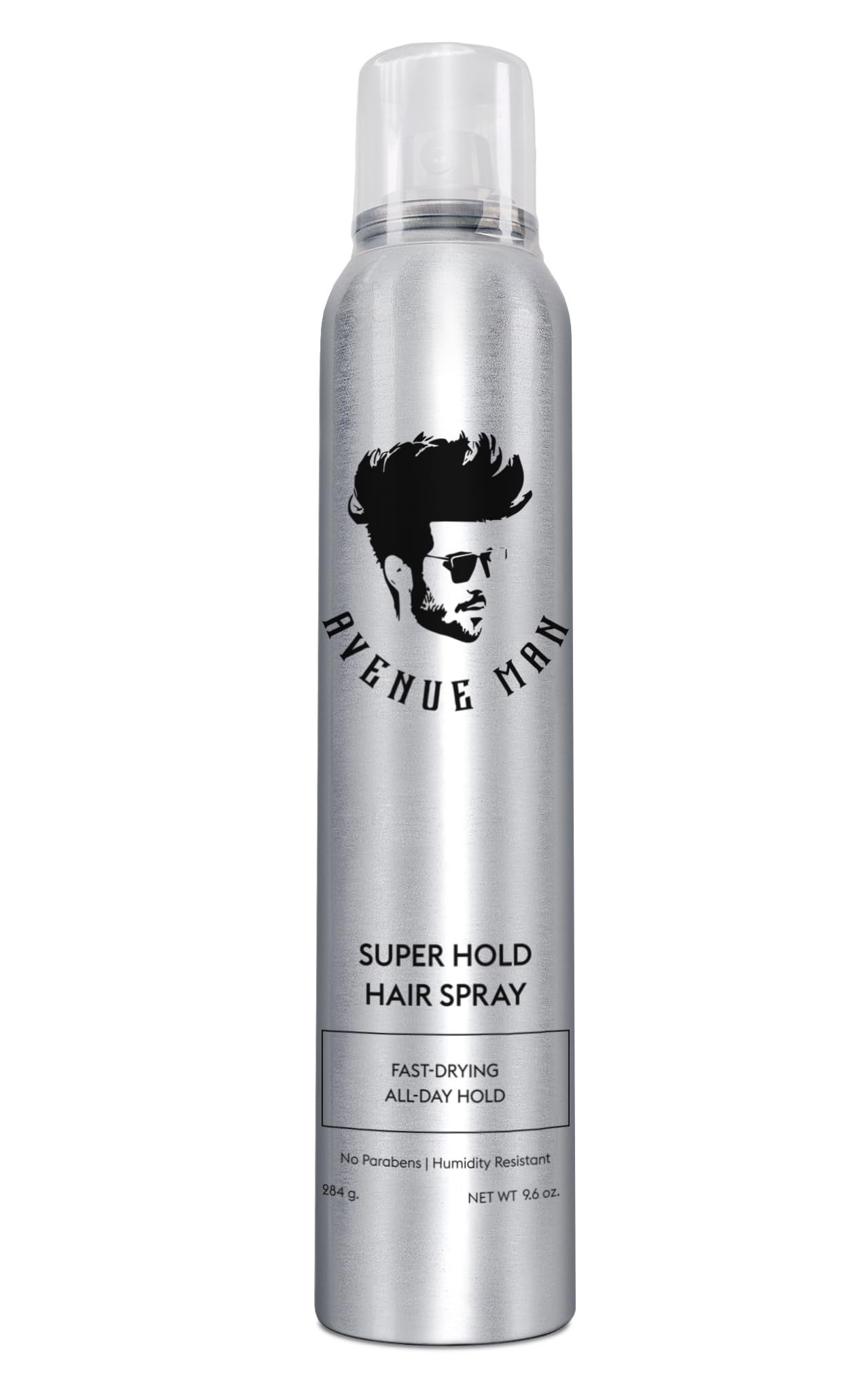 Avenue Man Super Hold Hairspray for Men - Fast-Drying Men Hair Spray - Shapes, Lifts & Holds Hair for Long-Lasting Control - Mens Hair Spray Extra Hold for Effortless All-Day Control - 10 oz