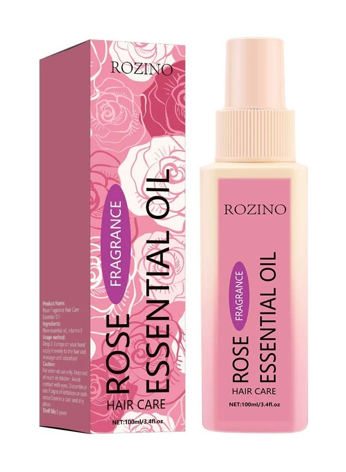Rose fragrance hair care essential oil lasting fragrance anti-drying frizzy smooth care damaged hair care spray