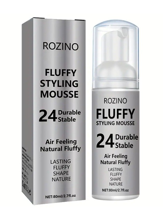 Grey Hair Styling Mousse Hairdressing Styling Hair Gel Elastin Curl Moisturizing Care Foam Styling Mousse Creates Natural Air, Fluffy And Durable Stability