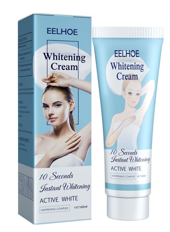 Whitening and Moisturizing Body Lotion, Underarm Skincare Cream 60ml, Removes Skin Melanin and Smoother Skin