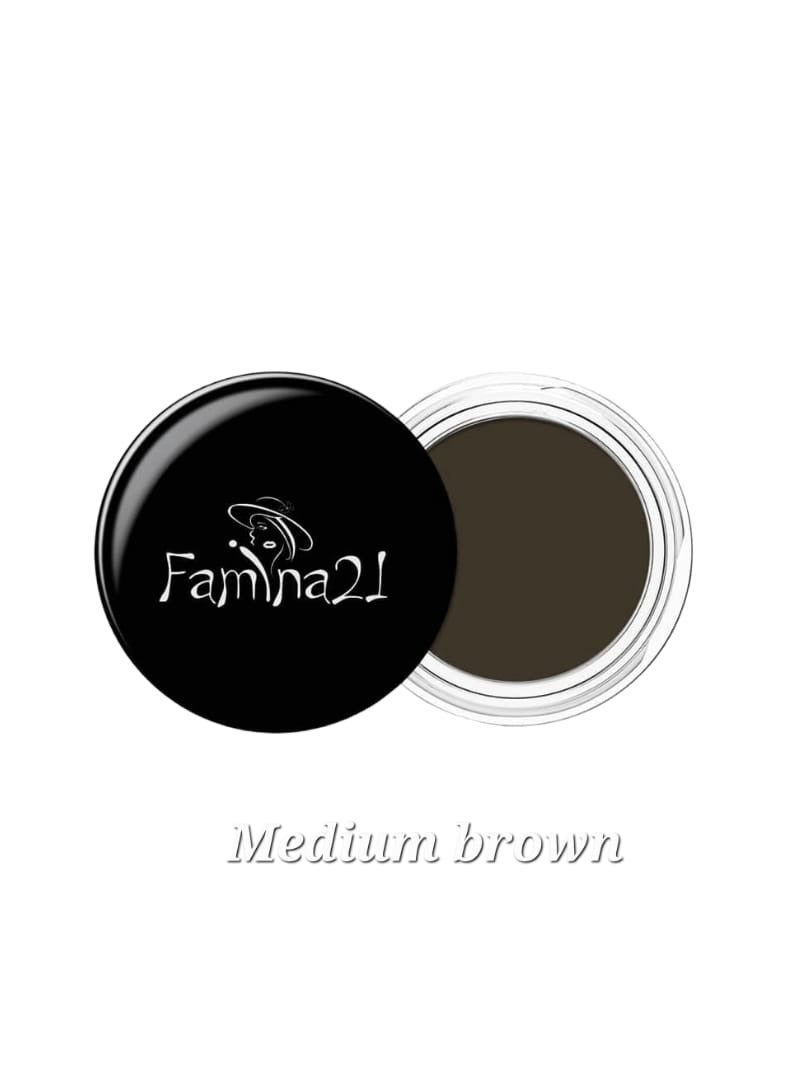 FAMINA21 Lasting Gel Eyebrow - 4g, Shade 04 | Long-Lasting Brow Gel for Defined and Natural Brows (Medium Brown)