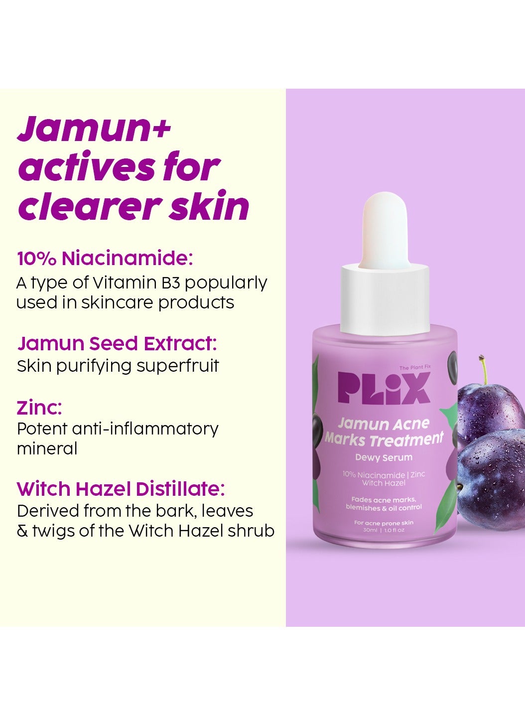 Jamun Face Wash With Smoothie Moisturizer Combo Detoxifies Skin, Reduces Active Acne, Fades Blemishes For All Skin Types - image 3