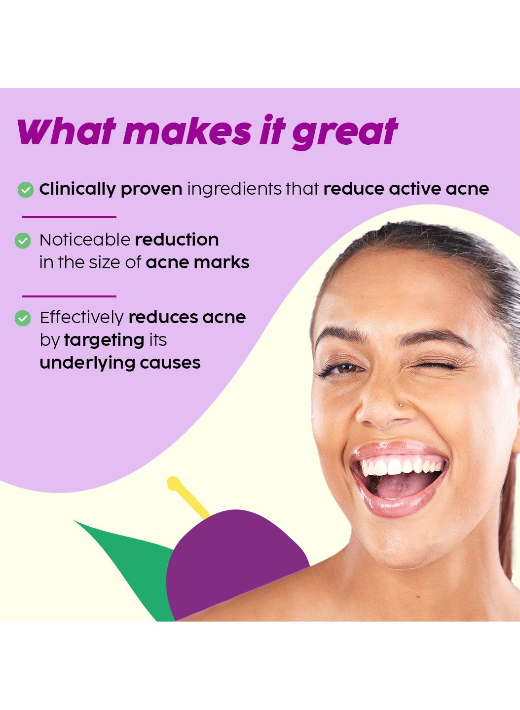 Jamun Face Wash With Smoothie Moisturizer Combo Detoxifies Skin, Reduces Active Acne, Fades Blemishes For All Skin Types - image 6