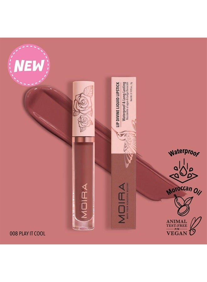 Lip Divine Liquid Lipstick (008, Play it Cool)