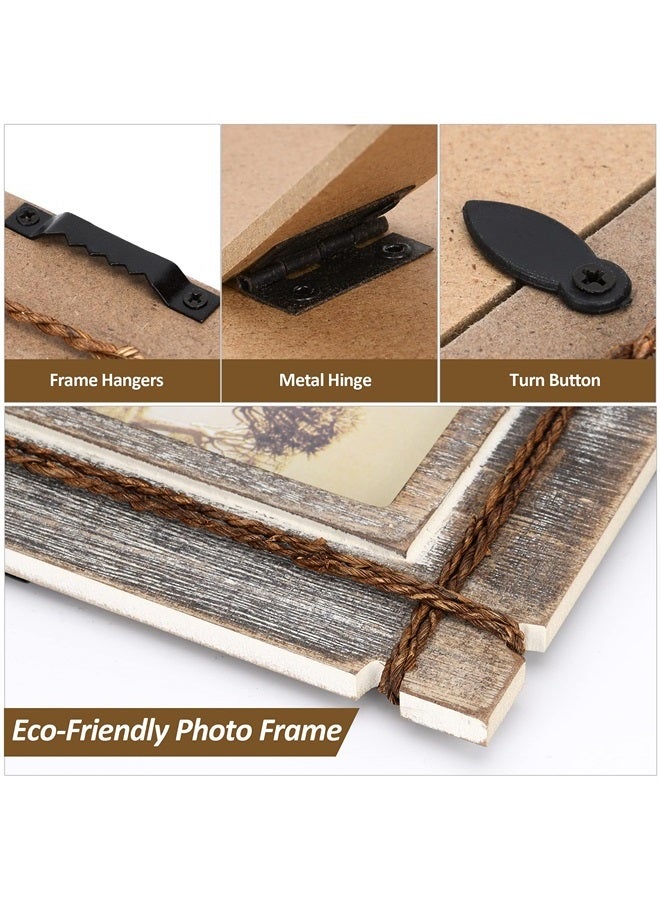 8x10 Picture Frame Wood Rustic, Decorative, Distressed & Vintage Looking Photo Frames Wall Decor for Wall Mount & Table Top Display for Home Decor – 8 x 10 Wedding Picture Frames – Style A