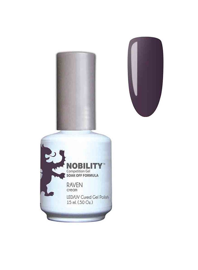 Gel Nail Polish 15 ml, Long Lasting, Chip Resistant, Requires Drying Under UV Led Lamp Raven Nbgp137