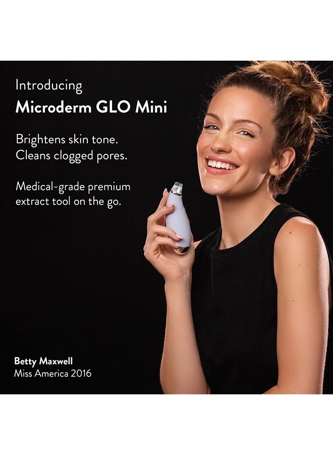 MINI Diamond Microdermabrasion and Suction Tool - Best Blackhead Remover Pore Vacuum - #1 Advanced Facial Treatment Machine - Anti Aging Wrinkle Care For Collagen Production & Acne Scars