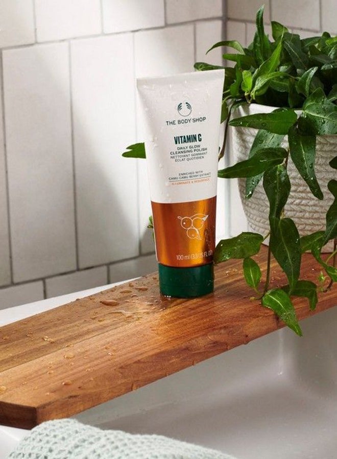 Vitamin C Daily Glow Cleansing Polish – Exfoliating Face Cleanser with Jojoba Microbeads & Volcanic Glass Perlite | Gently Removes Dead Skin Cells, Reveals Radiance, Smooths & Softens Skin | Infused with Camu Camu Berry Extract, 100 ml - image 2