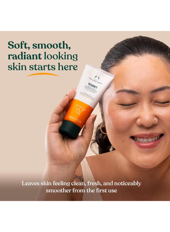 Vitamin C Daily Glow Cleansing Polish – Exfoliating Face Cleanser with Jojoba Microbeads & Volcanic Glass Perlite | Gently Removes Dead Skin Cells, Reveals Radiance, Smooths & Softens Skin | Infused with Camu Camu Berry Extract, 100 ml - image 6