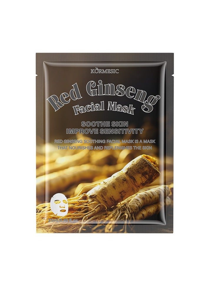 5 packs Red Ginseng Mask 25ml - Energizing & Revitalizing