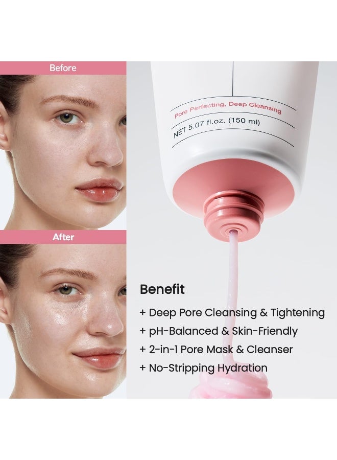 BIODANCE Collagen Mask To Foam Cleanser, Pink Face Wash for Women, 2-in-1 Pore Mask and Hydrating Foaming Facial Cleanser for Sensitive Skin, Oily Skin, Korean Skincareㅣ5.07 fl. oz. (150 ml) - image 7
