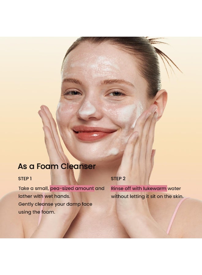 BIODANCE Collagen Mask To Foam Cleanser, Pink Face Wash for Women, 2-in-1 Pore Mask and Hydrating Foaming Facial Cleanser for Sensitive Skin, Oily Skin, Korean Skincareㅣ5.07 fl. oz. (150 ml) - image 8