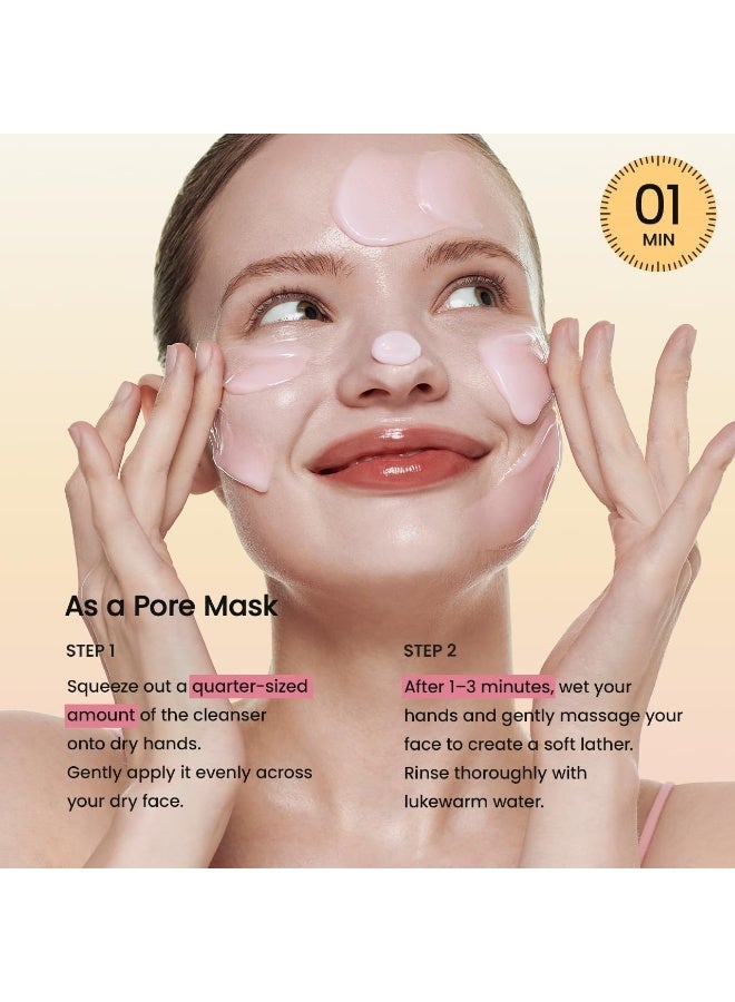 BIODANCE Collagen Mask To Foam Cleanser, Pink Face Wash for Women, 2-in-1 Pore Mask and Hydrating Foaming Facial Cleanser for Sensitive Skin, Oily Skin, Korean Skincareㅣ5.07 fl. oz. (150 ml) - image 9