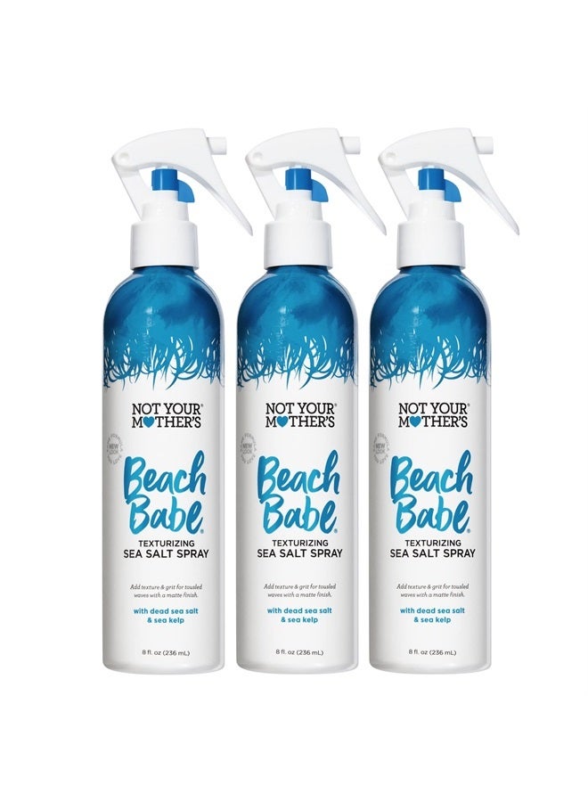 Beach Babe Sea Salt Spray - 8 fl oz - Spray for Tousled Hair - Add Texture and Grit to Hair with a Matte Finish (8oz, 3-Pack) (8 fl oz, 3-Pack)…
