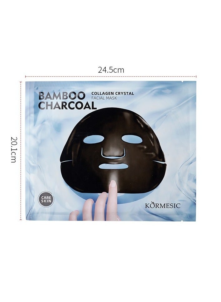 Bamboo Charcoal Collagen Crystal Mask - Sheet Mask 60g - Detoxifying & Purifying
