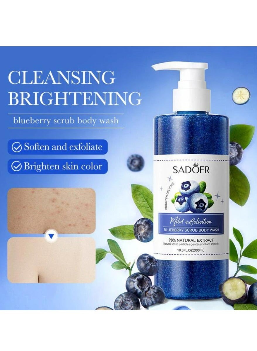 Blueberry Body Scrub Body Wash 300 ML
