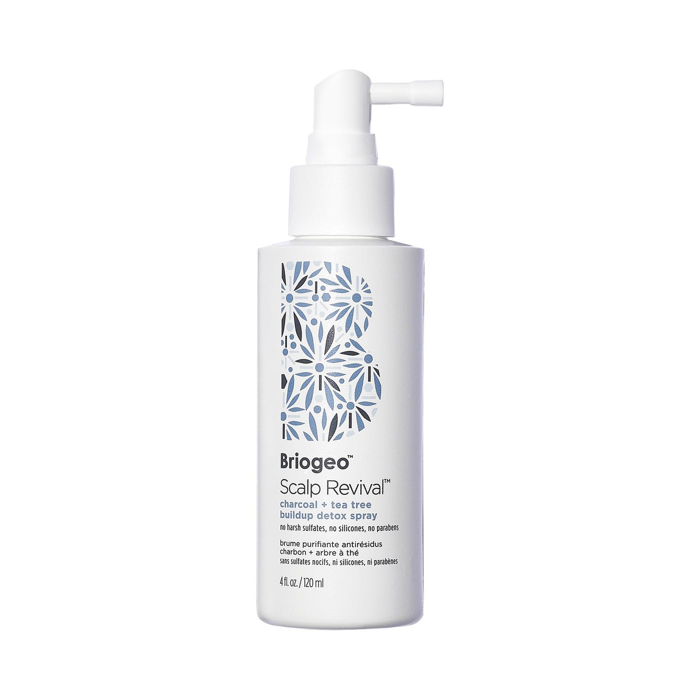 Briogeo Scalp Revival Charcoal + Tea Tree Buildup Detox Spray, Dry Scalp Pre-Wash Treatment for Dry Scalp & Itchy Scalp, Build Up, Detox Spray, Unclog Hair Follicles, Vegan, Cruelty-Free, 4 fl oz