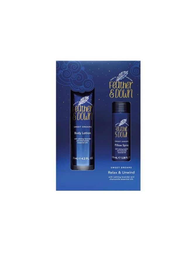 Sweet Dream Relax and Unwind Gift Set (100ml Pillow Spray And 125ml Body Lotion) - With Calming Lavender And Chamomile Essential Oils - image 2