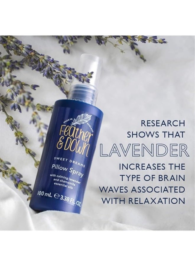 Sweet Dream Relax and Unwind Gift Set (100ml Pillow Spray And 125ml Body Lotion) - With Calming Lavender And Chamomile Essential Oils - image 6