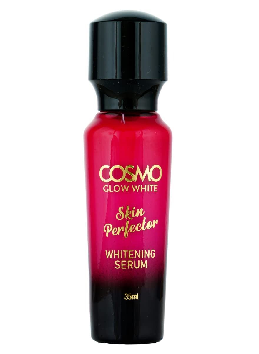 Cosmo Glow White Skin Perfector Whitening Serum 35ml, Niacinamide & Hyaluronic Acid, Effective Skin Lightening Solution, Hydrates and revitalizes the skin, For Unisex