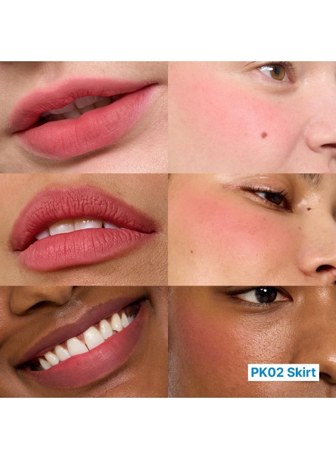 Blurry Pudding Pot - Airbrushed Blush & Lip in Skirt (Peachy Pink) - image 2
