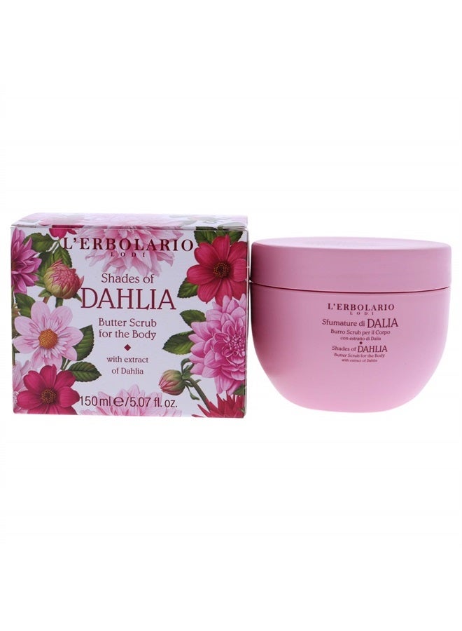 Shades Of Dahlia Butter Body Scrub - Gently Exfoliates The Skin - For Smoother, Softer And Well-Nourished Skin - Moisturizing And Softening Action - Rich Formula - No Silicones - 5.07 Oz