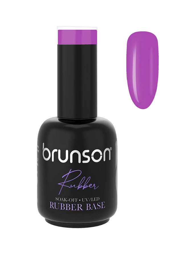 Rubber Base Gel Nail Polish Long Lasting Gel Polish Base for Chip-Free Shine Strengthens French Manicure Rubber Base Coat UV/LED Rubber Gel Soak Off Hard Gel Polish for Nail Extension Gel 18ml  BRB55