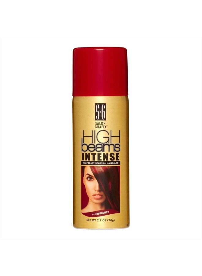 High Beams Intense Temporary Spray On Hair Color, Burgundy, 2.7 Oz.