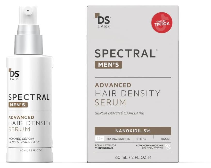 DS Labs Spectral Men√¢‚Ç¨‚Ñ¢s Hair Density Serum (formerly Spectral.DNC-N), 60mL - Lightweight Leave-In for Fuller Looking, Thicker Looking Hair, Fast Absorbing, Non-Greasy, For All Hair Types