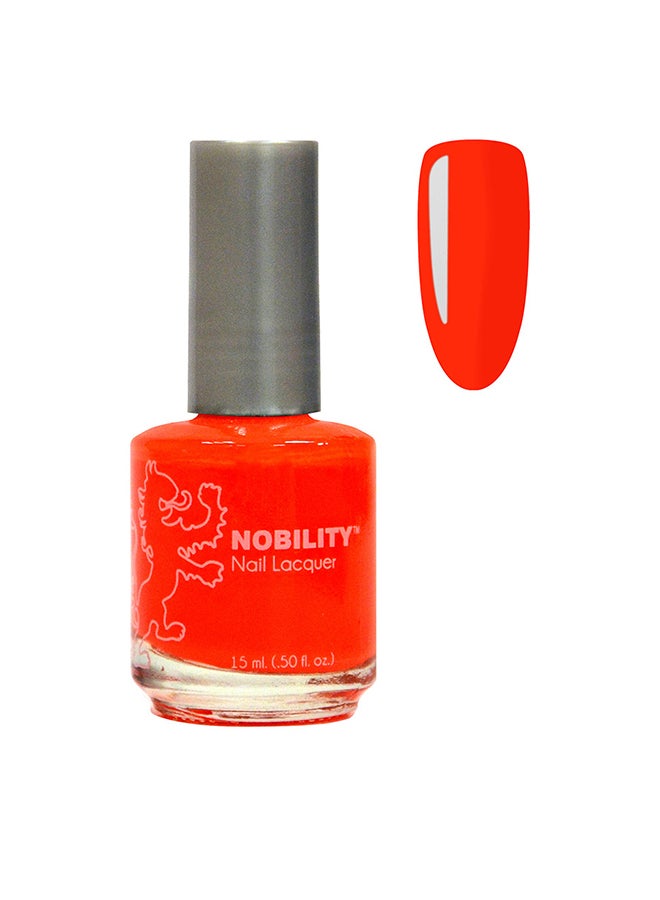 Nobility Nail Polish Shine And Last Lacquer 15ml, Orange NBNL60