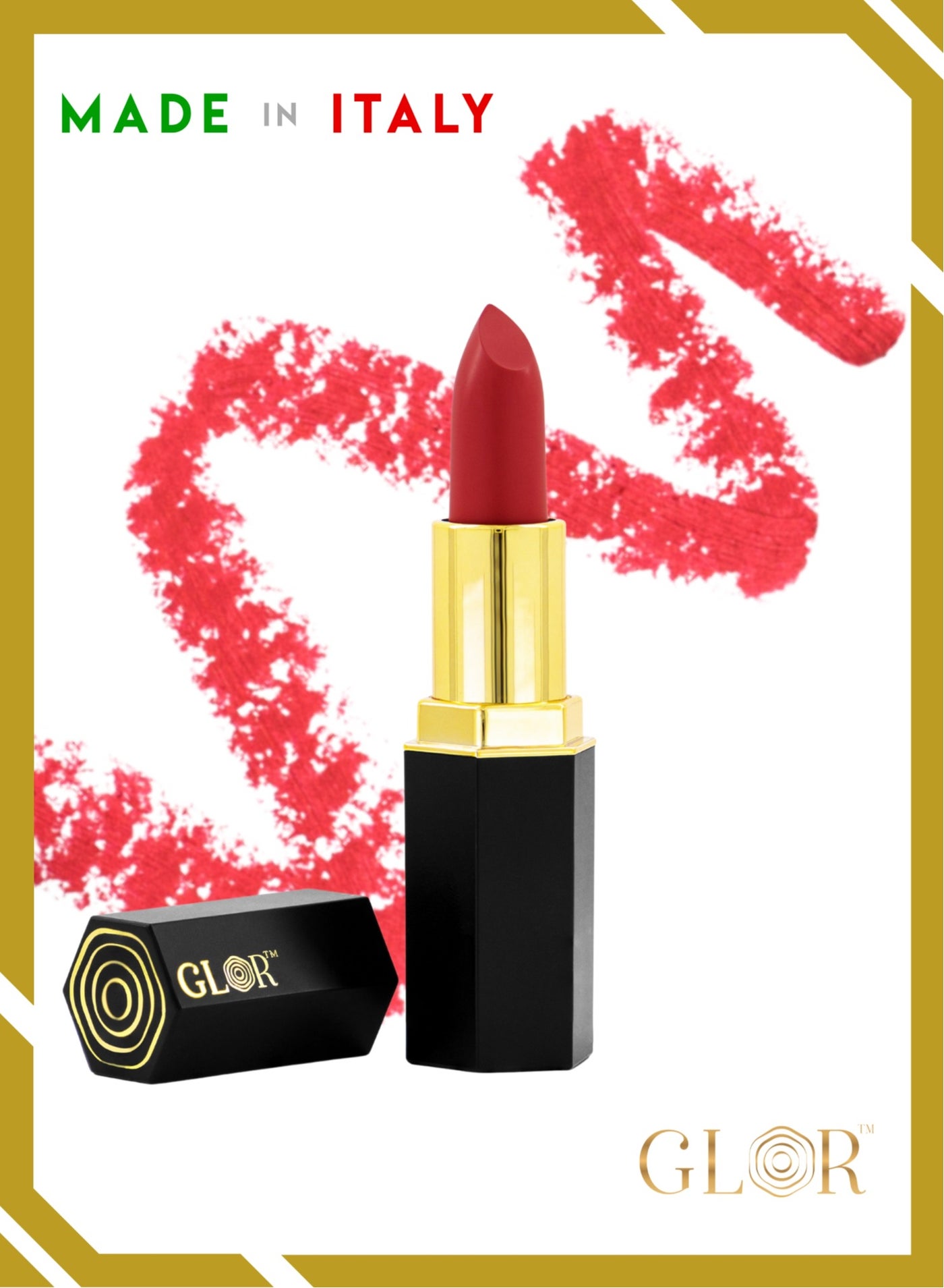 Glor Endless Charm Lipstick Raspberry Range – Bold Intense Color, Moisturizing Creamy Formula, Perfect Coverage for Luscious Lips All Day