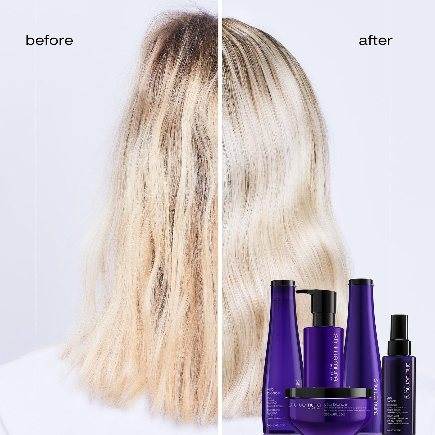 Shu Uemura Art of Hair Yubi Blonde Nourishing Conditioner For Blonde Hair - Prevents Breakage and Split Ends, Nourishes and Adds Shine, Color Safe, 8 Fl Oz