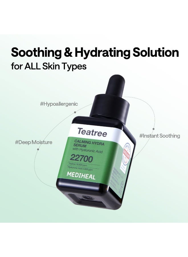 Tea Tree Calming Hydra Serum 40ml — Lightweight Hydrating Face Serum with Hyaluronic Acid, Tea Tree & Ceramide NP — For Sensitive, Oily & Dry Skin, 1.35 fl oz - image 2