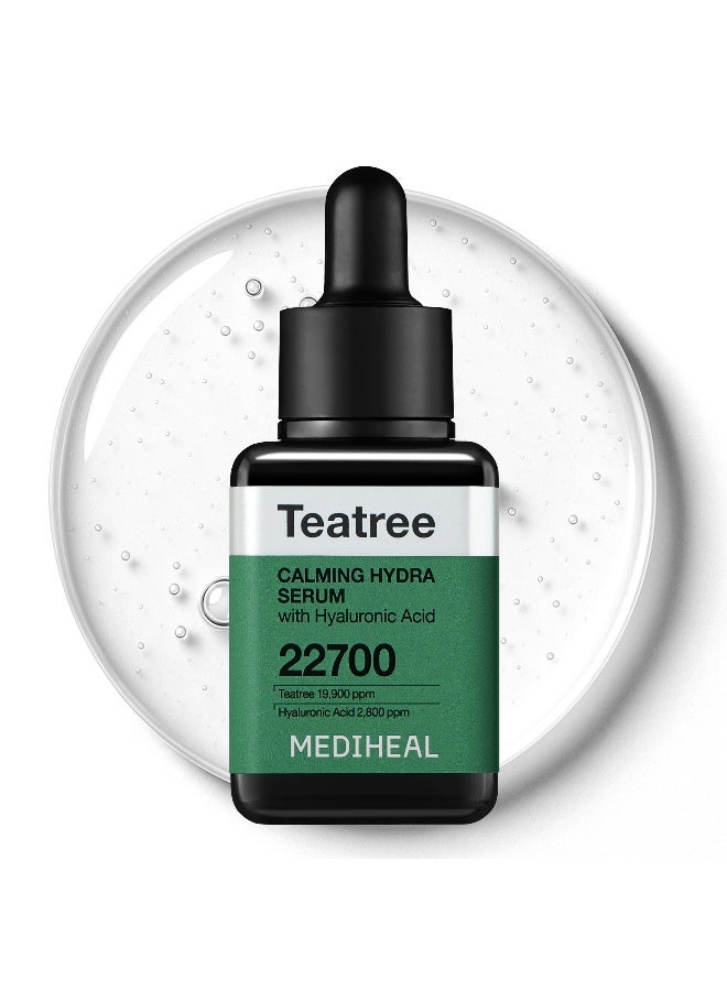 Tea Tree Calming Hydra Serum 40ml — Lightweight Hydrating Face Serum with Hyaluronic Acid, Tea Tree & Ceramide NP — For Sensitive, Oily & Dry Skin, 1.35 fl oz