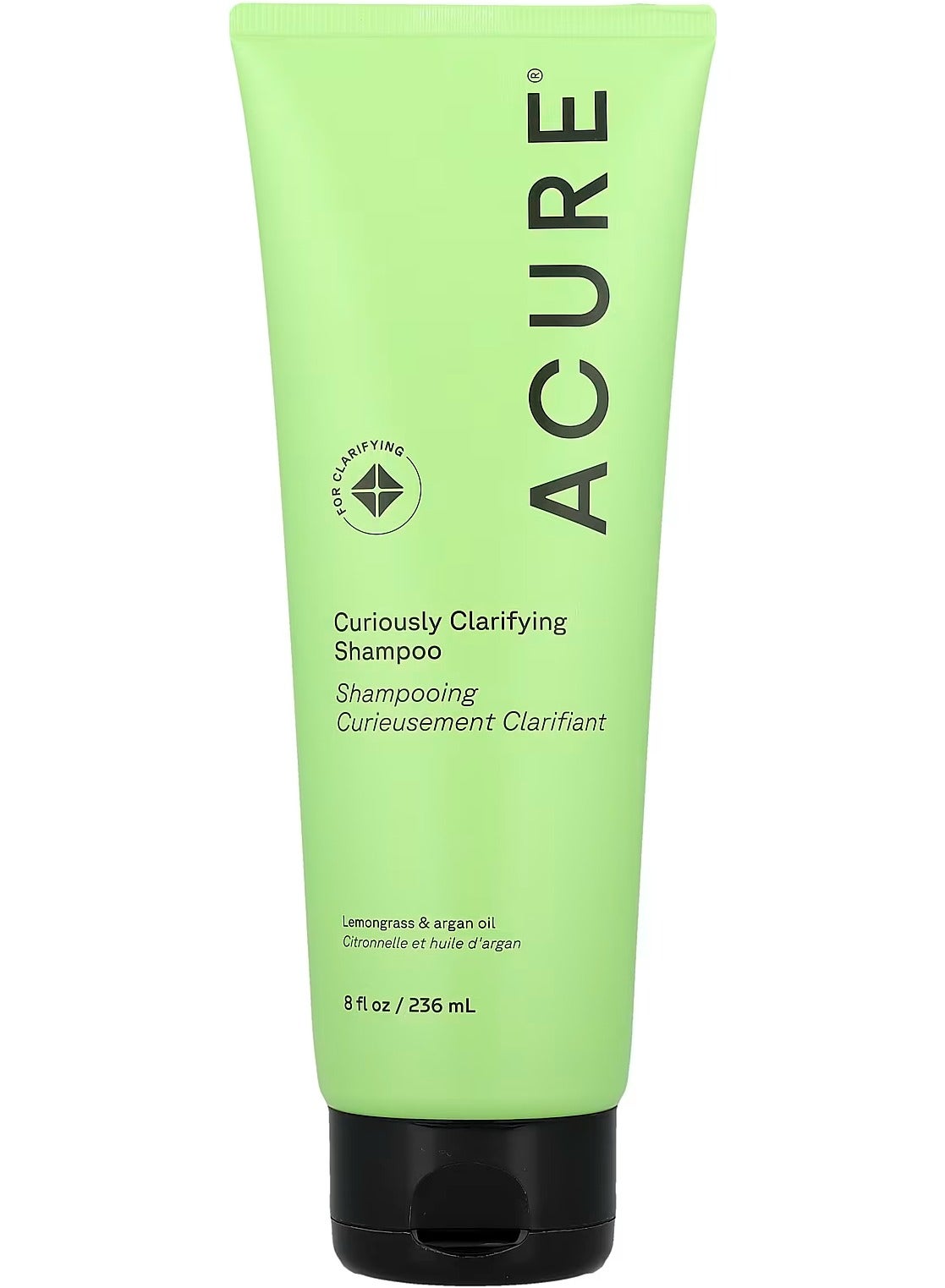Curiously Clarifying Shampoo, Lemongrass & Argan Oil, 8 fl oz Packaging May Vary