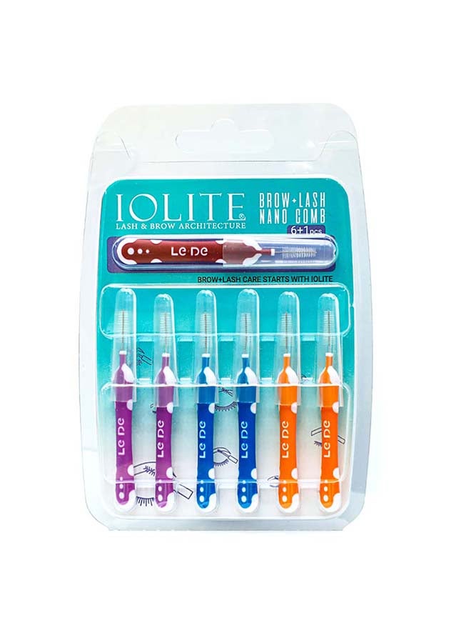 7-Pieces Lash And Brow Nano Comb, Nano Brush
