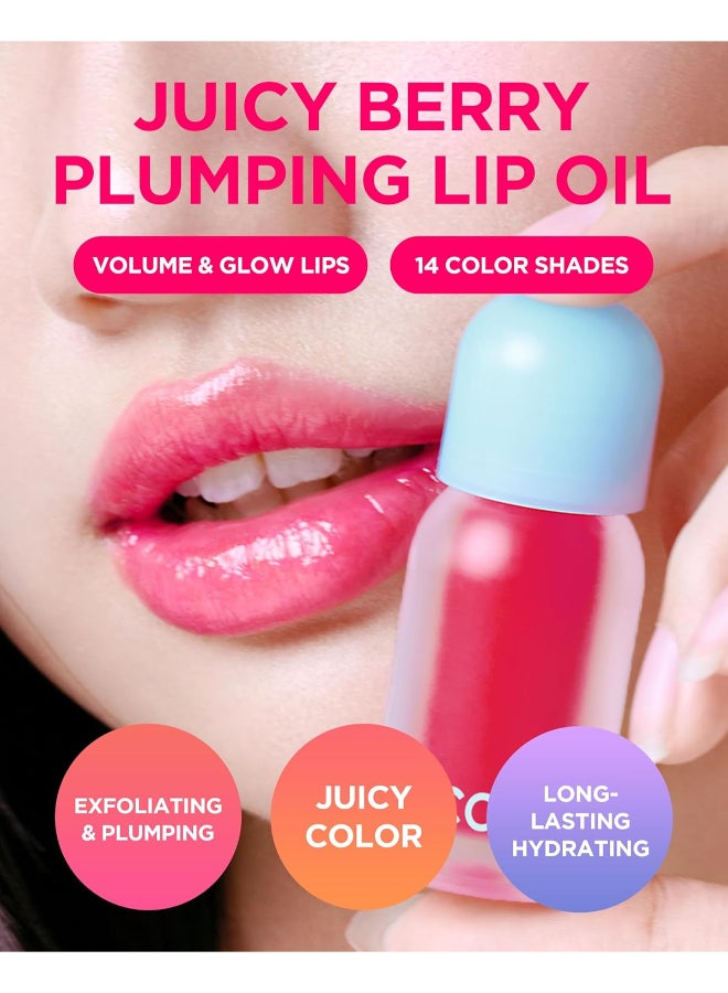 Global Juicy Berry Plumping Lip Oil 02 Berry Brandy - image 4