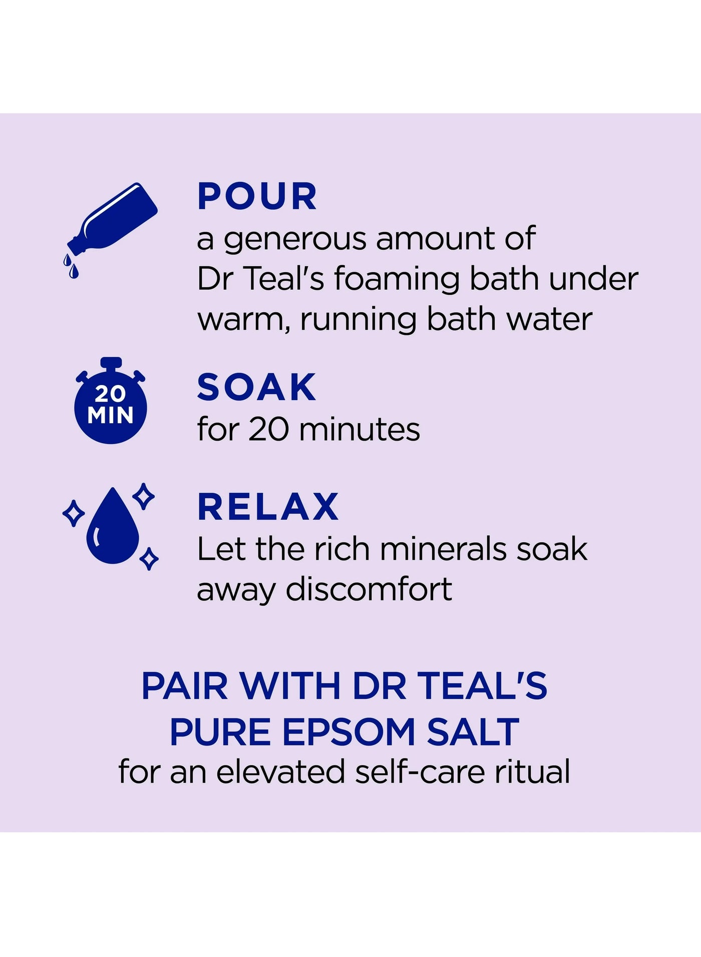 Dr Teal's Foaming Bath Soothe & Sleep with Lavender 1000ml - image 3
