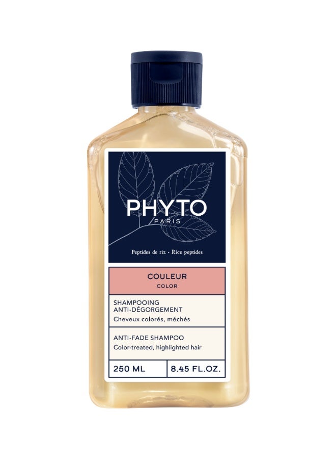 Phyto Color Anti-Fade Shampoo, Color-Protecting Shampoo for Color-Treated & Highlighted Hair, Sulfate & Silicone-Free 250ml