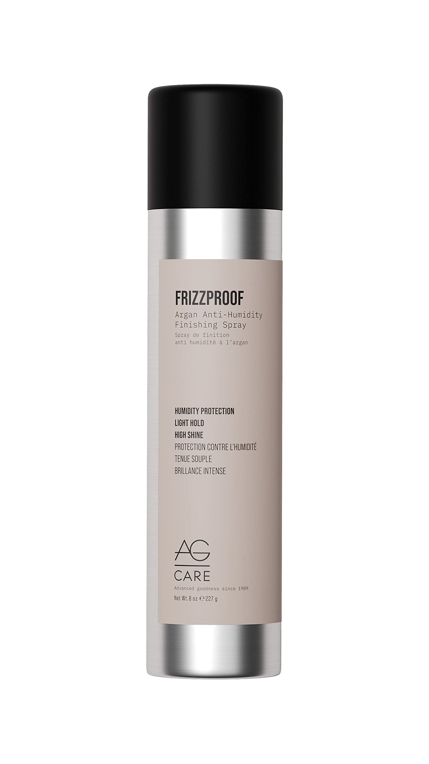 AG Care Frizzproof Argan Anti-Humidity Finishing Spray, Lightweight Flexible Hold â€“ Blocks Frizz, Adds Shine, Humidity Protection â€“ Argan Oil-Infused, 8 Oz