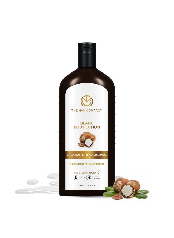 Blanc Body Lotion for Men | Moisturises | Rejuvenates | 24-Hour Long Hydration | Long-Lasting Fragrance | Toxin-Free | Suitable For All Skin Types- 200ml