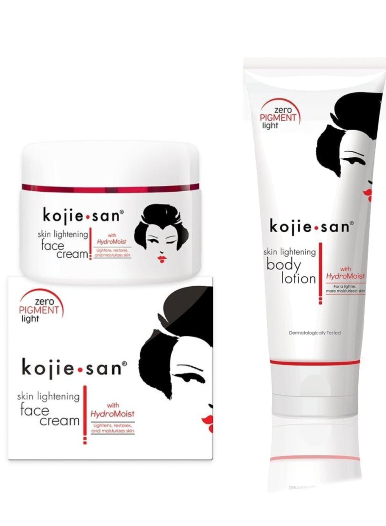 The Best Set For Lightening Body Lotion with HydroMoist 100g + Face Cream 30g