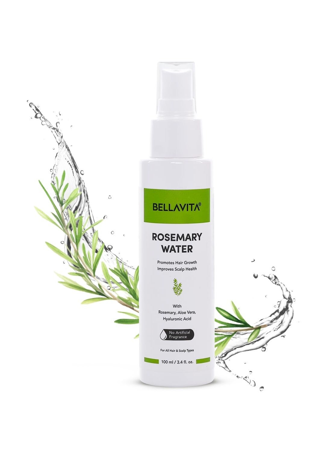 Rosemary Water Spray For Hair Growth| Hair Spray for Regrowth | Adds Shine | Reduces Hairfall | Strengthens Hair | Suitable for All Hair Types|Hair Mist Spray | 100 ml