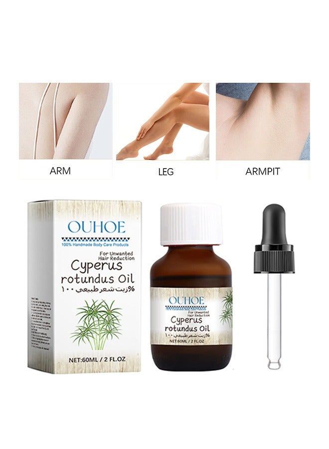 Cyperus Rotundus Oil-Cyperus Rotundus Oil for Hair Removal,Skin Care Relaxation Cyperus Rotundus Oil,Gentle and Moisturizing,60ml