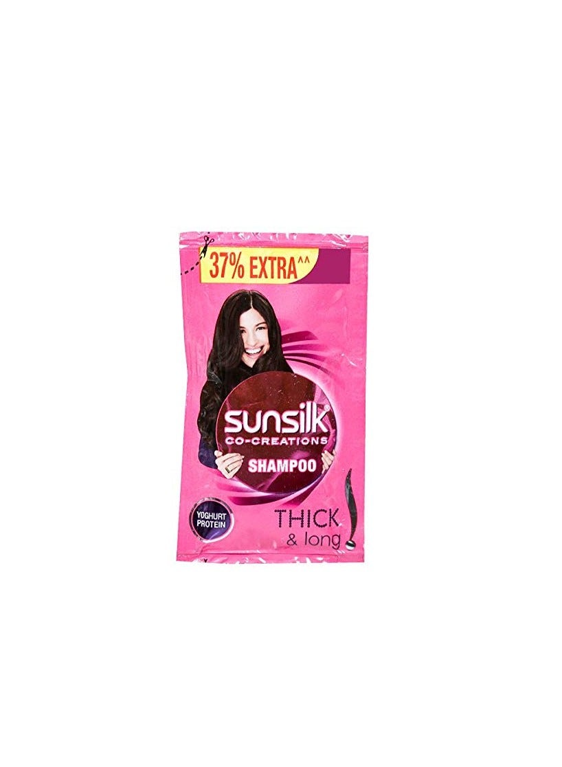 SUNSILK THICK LONG SHAMPOO SACHET PACK OF 64