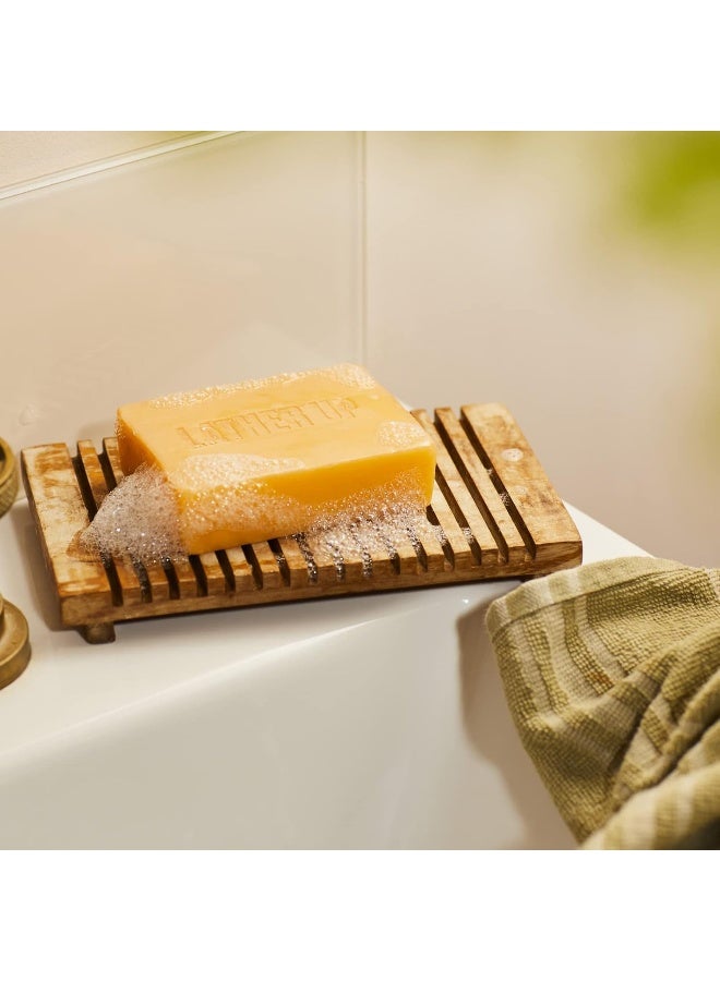 Satsuma Cleansing Face & Body Bar – Multi-Purpose Soap Bar with Shea Butter | Gently Cleanses Face & Body, Energising Orange & Mandarin Scent | Softens, Refreshes All Skin Types,| 100g - image 4