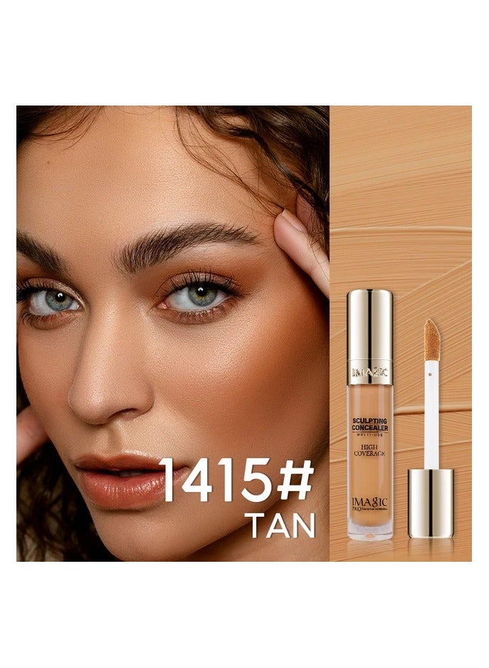 IMAGIC 6 Colors Sculpting Concealer Palette | Full-Coverage, Multi-Use Cream Concealer | Contour, Highlight & Correct for Flawless Skin (TAN)