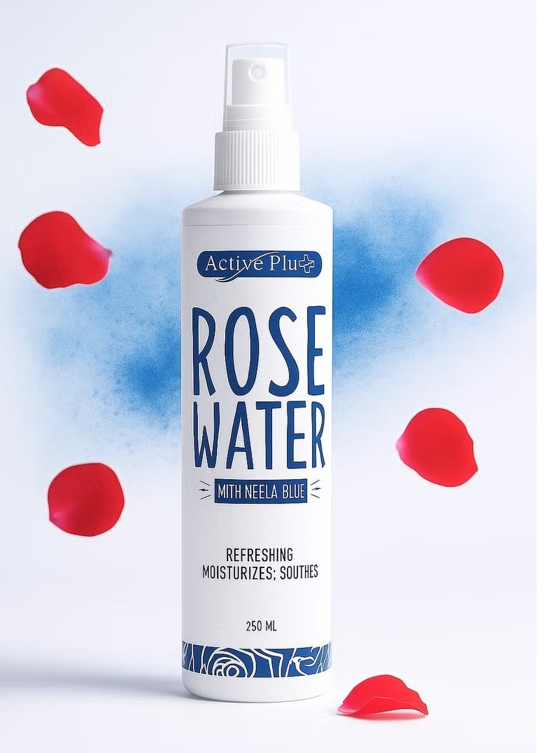 Rose Water with Neela Blue – Hydrating & Soothing Toner – 250ml