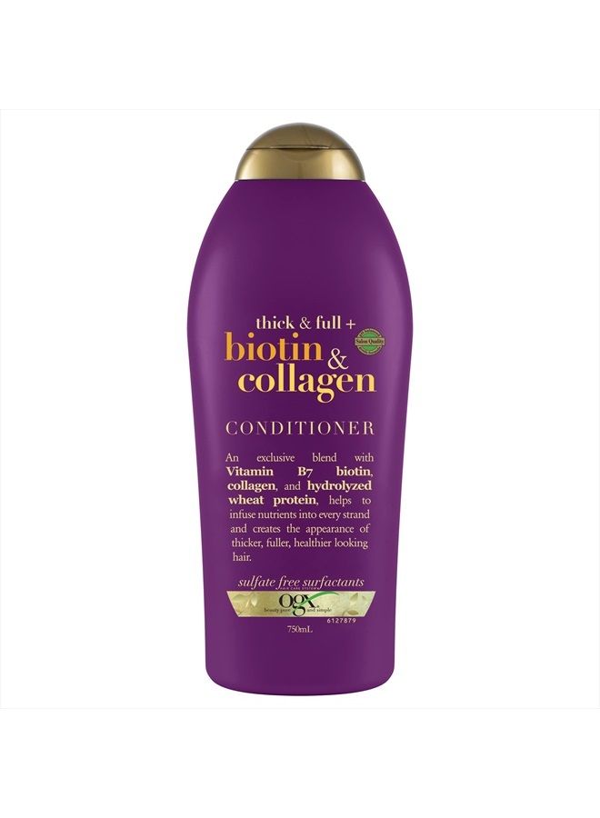Thick & Full + Biotin & Collagen Conditioner, Salon Size, 25.4 Fl Oz
