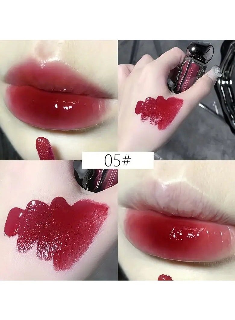 Ice Mountain Lava Lip Glaze - Long-Lasting, Moisturizing, Waterproof, Non-Stick, Non-Fading Mirror Glossy Lipstick for All Skin Types for Adults #5
